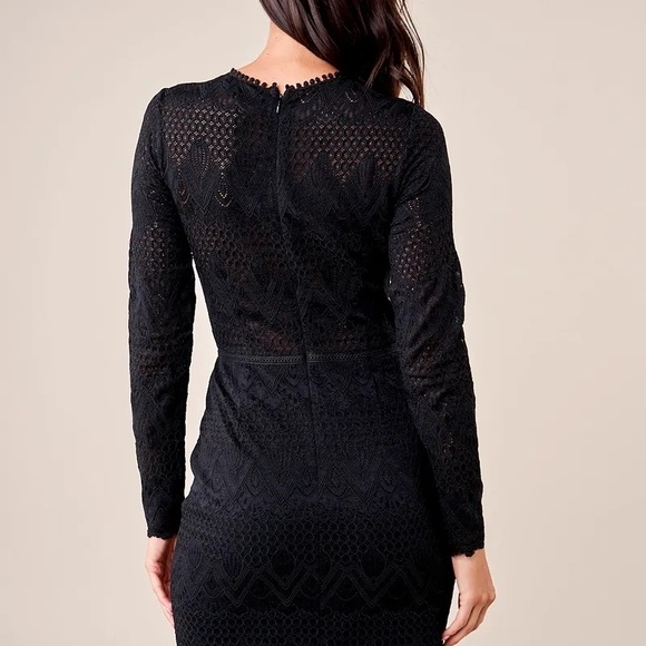 LALA LACE BODYCON DRESS - Picture 2 of 8